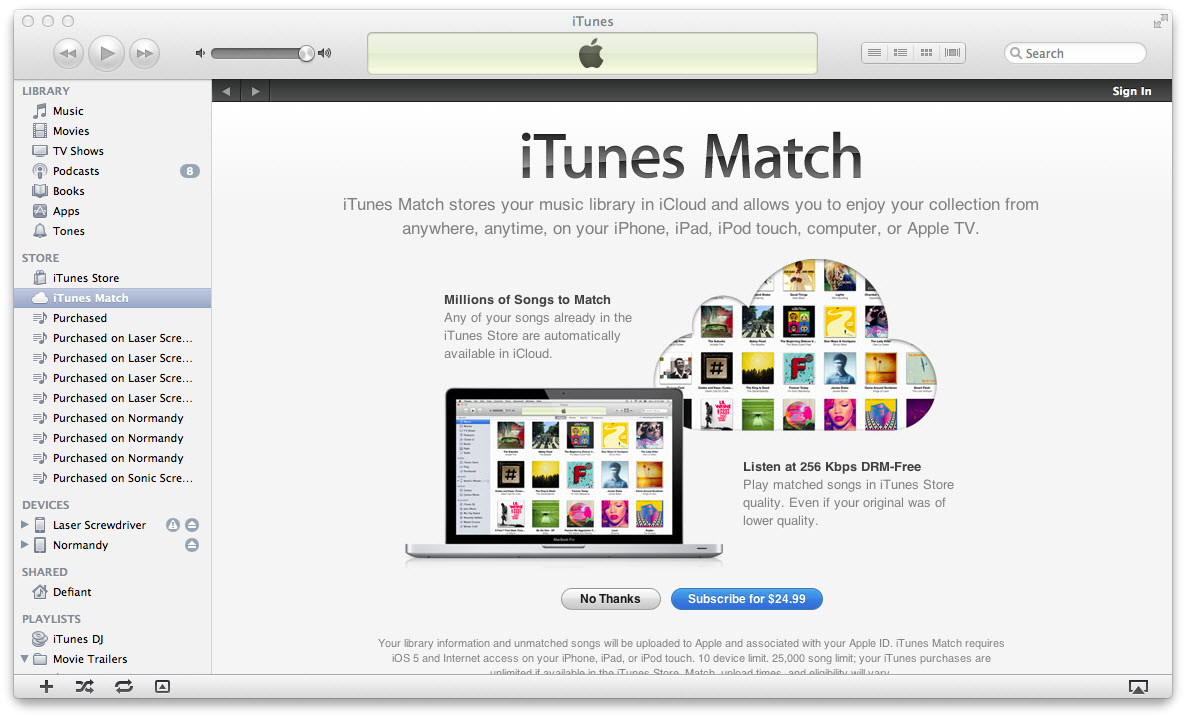 Download Itunes Match Songs To Mac
